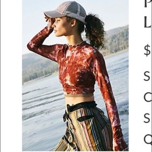 FP Movement long-sleeve tie dye shirt